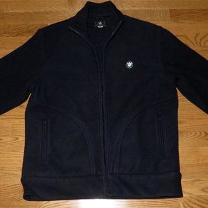 BMW Motorrad Motorcycle Fleece Jacket Size Medium Dark Blue